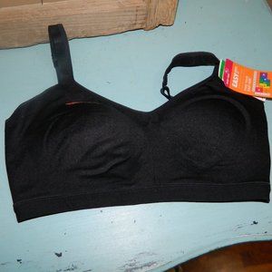 Warner's Wire-Free Easy Does It Contour Bra Black Size Large (HH-40)